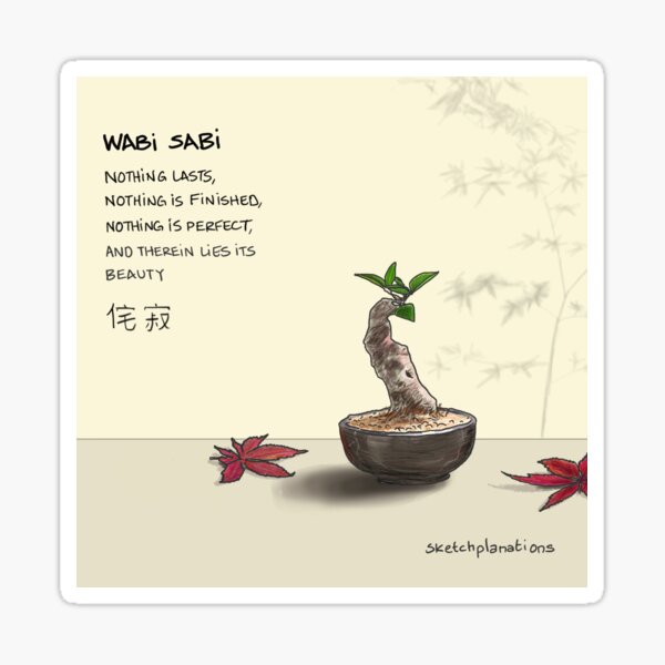 Item preview, Wabi sabi designed and sold by Sketchplanations.