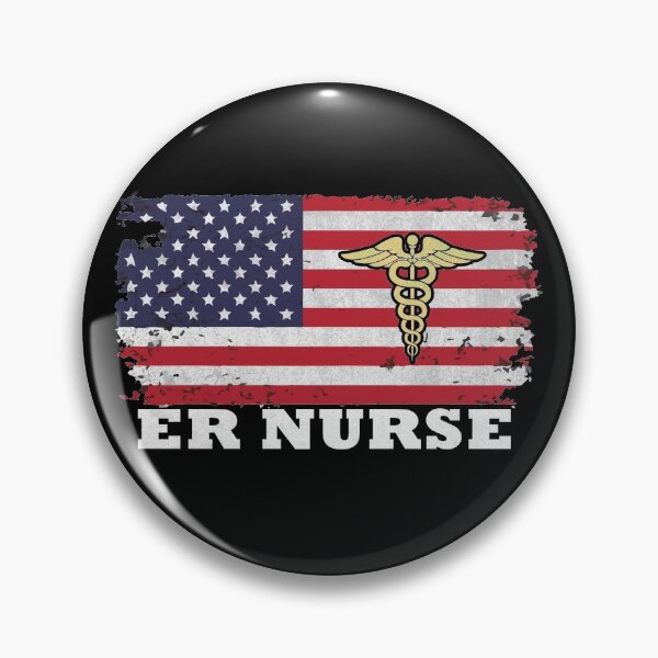 Item preview, US FLAG ER NURSE Vectorohlic Classic designed and sold by vectorohlic.