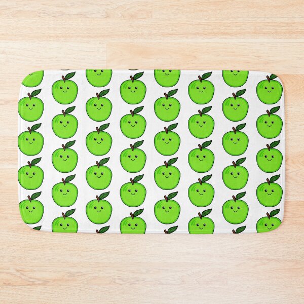 Item preview, Happy And Adorable Green Apple, Cute Fruit designed and sold by Barolina.
