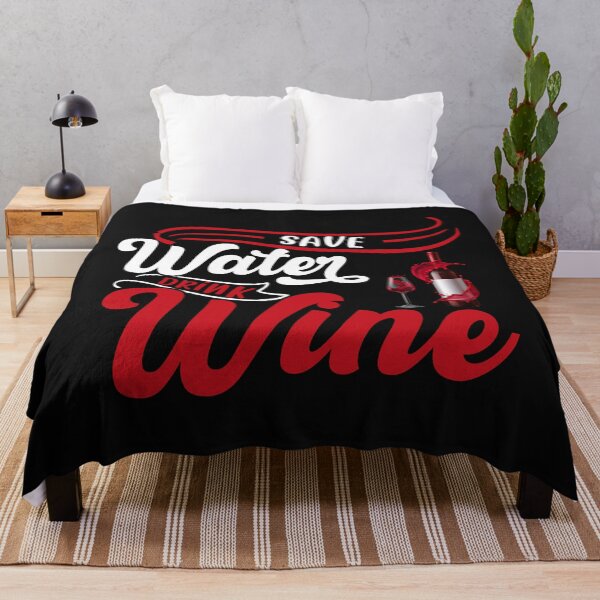 Item preview, Save Water Drink Wine funny wine quote designed and sold by DesignHouse07.