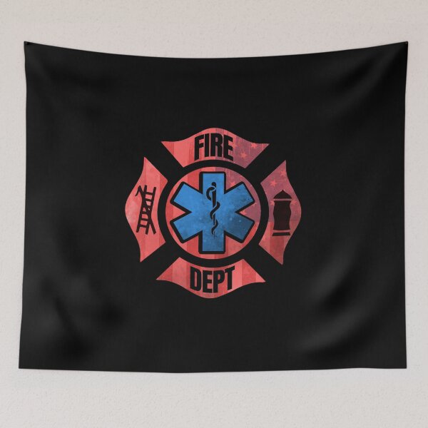 Item preview, Vintage EMS EMT Firefighter First Responder Paramedic Distressed Usa American Flag designed and sold by WillPowerApp.