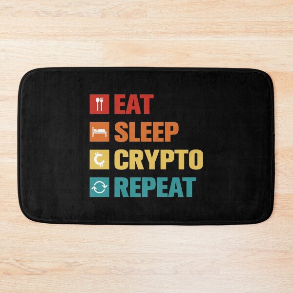 Item preview, Eat Sleep Crypto Repeat designed and sold by ShaykhUmer.