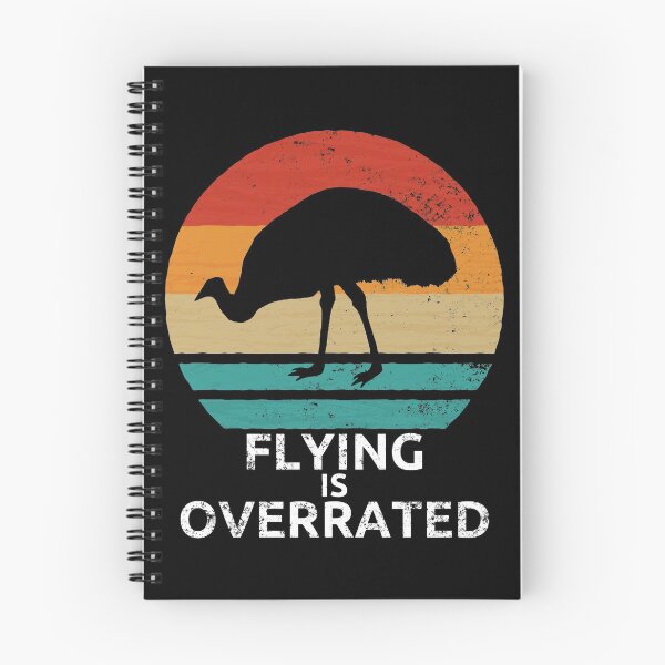 Item preview, Emu Bird Retro Vintage Flying Is Overrated Australia Emu Gift designed and sold by leofel.