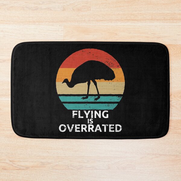 Item preview, Emu Bird Retro Vintage Flying Is Overrated Australia Emu Gift designed and sold by leofel.