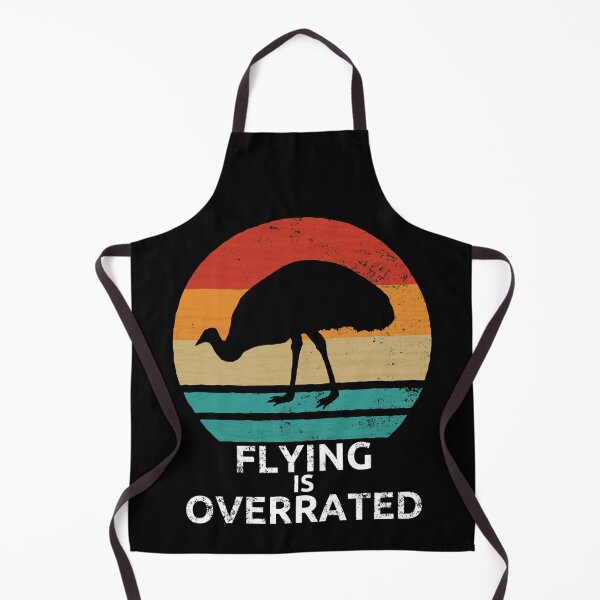 Item preview, Emu Bird Retro Vintage Flying Is Overrated Australia Emu Gift designed and sold by leofel.