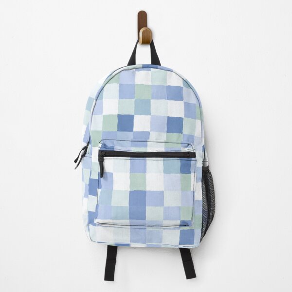 Item preview, Abstract square checkered pattern design light blue colours designed and sold by Marilena Strambu.