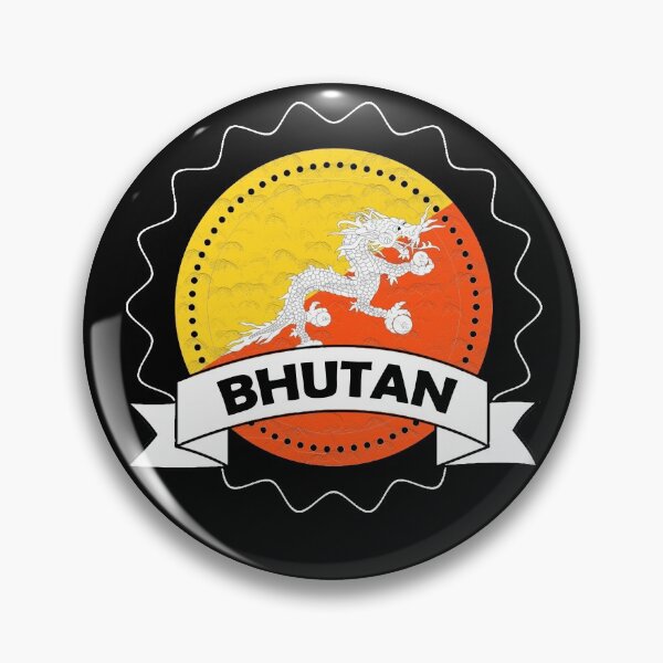Item preview, Bhutan Emblem-Badge-Flag designed and sold by Gina-Driada.
