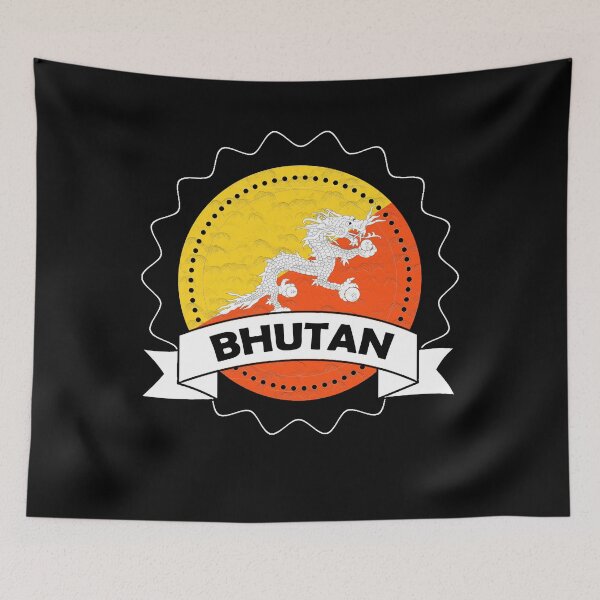 Item preview, Bhutan Emblem-Badge-Flag designed and sold by Gina-Driada.