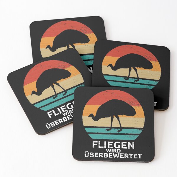 Item preview, Kopie von Emu Bird Retro Vintage Flying Is Overrated Australia Emu Gift designed and sold by leofel.