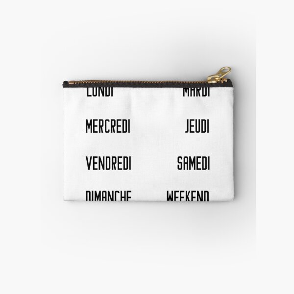 Item preview, French days of the week for your planner and journal in black - jours de la semaine en français: lundi, mardi, mercredi, jeudi, vendredi, samedi, dimanche designed and sold by meraviglioso.