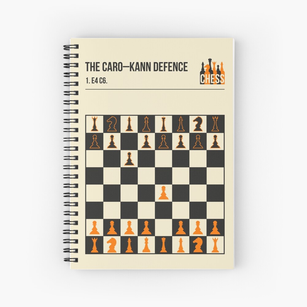 Caro-kann Defense Chess Opening Poster black Version Chess 