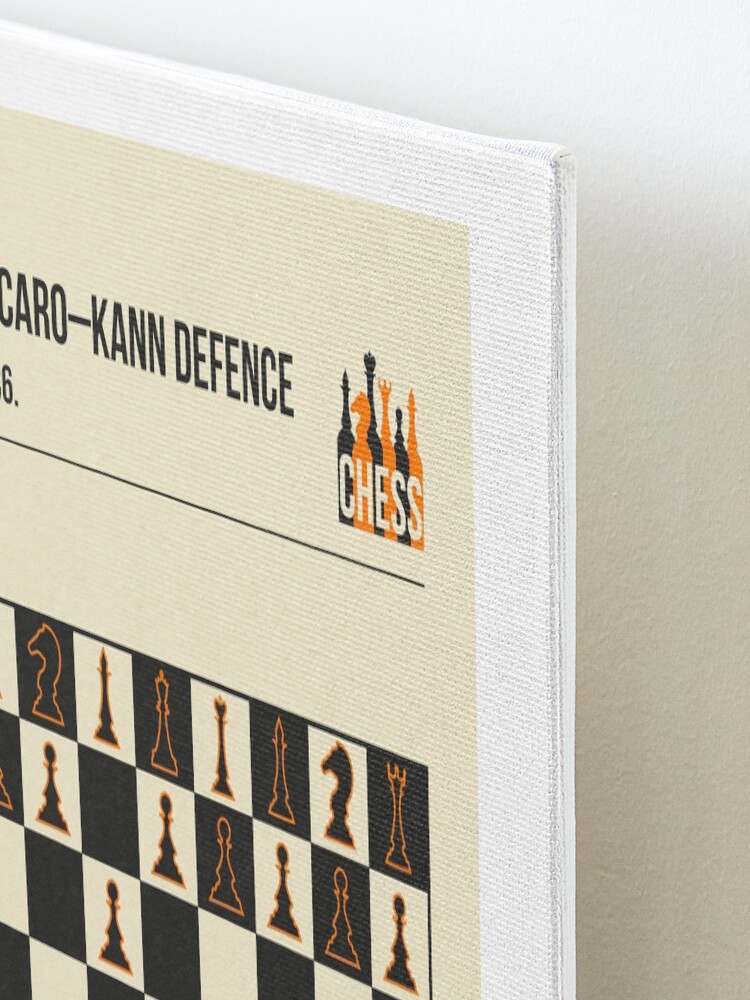 Chess The French Defence Minimalistic book cover chess opening art. Framed  Art Print for Sale by Jorn van Hezik