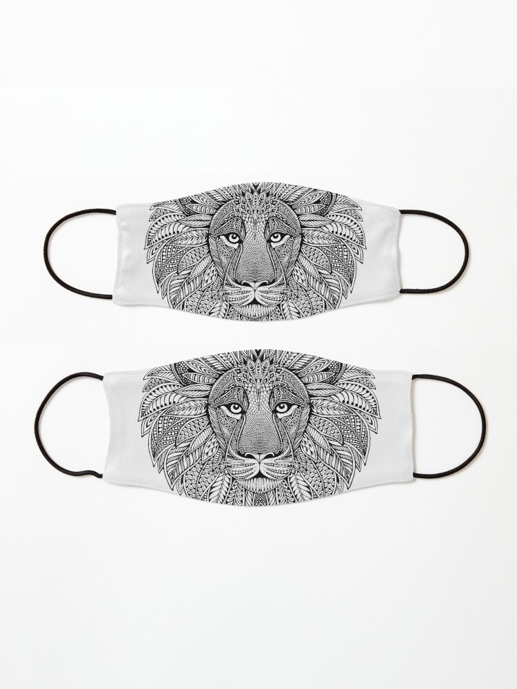 Alternate view of Wild Artistic Lion from Africa Mask