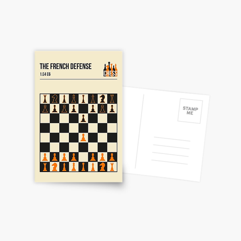 Chess The Caro Kann Defence Minimalistic Book Cover Art Poster