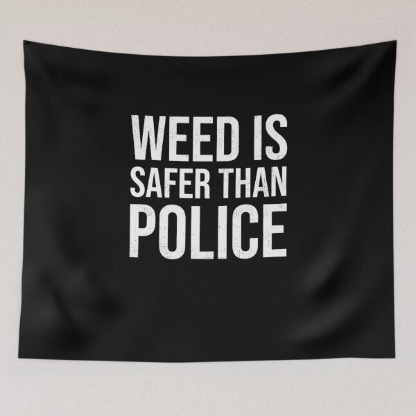 Item preview, Weed is Safer Than Police I Legalize Marijuana Tee Cannabis designed and sold by MarioShirtWorld.