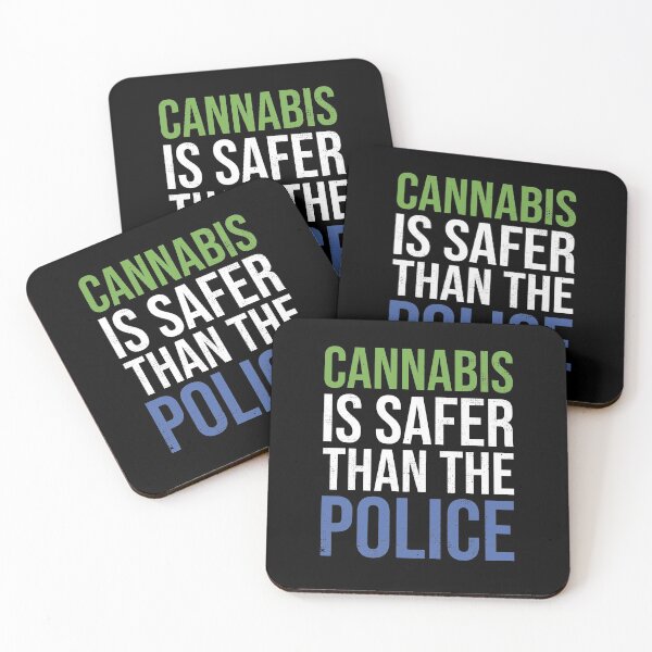 Artikelvorschau, Cannabis ist sicherer als die Polizei, die ich Marihuana-Unkraut legalisiere entworfen und verkauft von MarioShirtWorld.