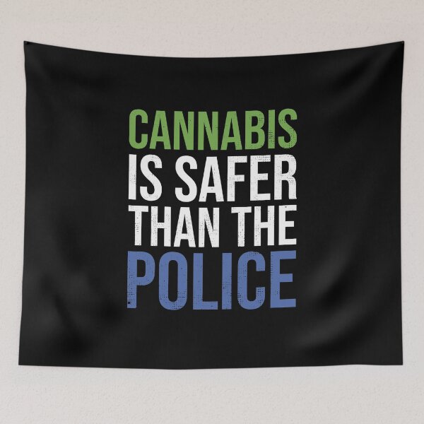 Item preview, Cannabis is Safer Than The Police I Legalize Marijuana Weed designed and sold by MarioShirtWorld.