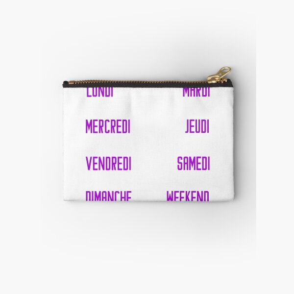 Item preview, French days of the week for your planner and journal in purple, mauve - jours de la semaine en français: lundi, mardi, mercredi, jeudi, vendredi, samedi, dimanche designed and sold by meraviglioso.