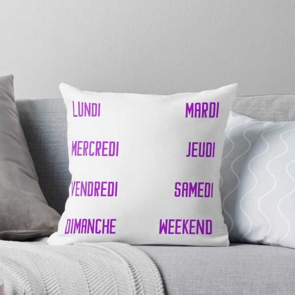 Item preview, French days of the week for your planner and journal in purple, mauve - jours de la semaine en français: lundi, mardi, mercredi, jeudi, vendredi, samedi, dimanche designed and sold by meraviglioso.
