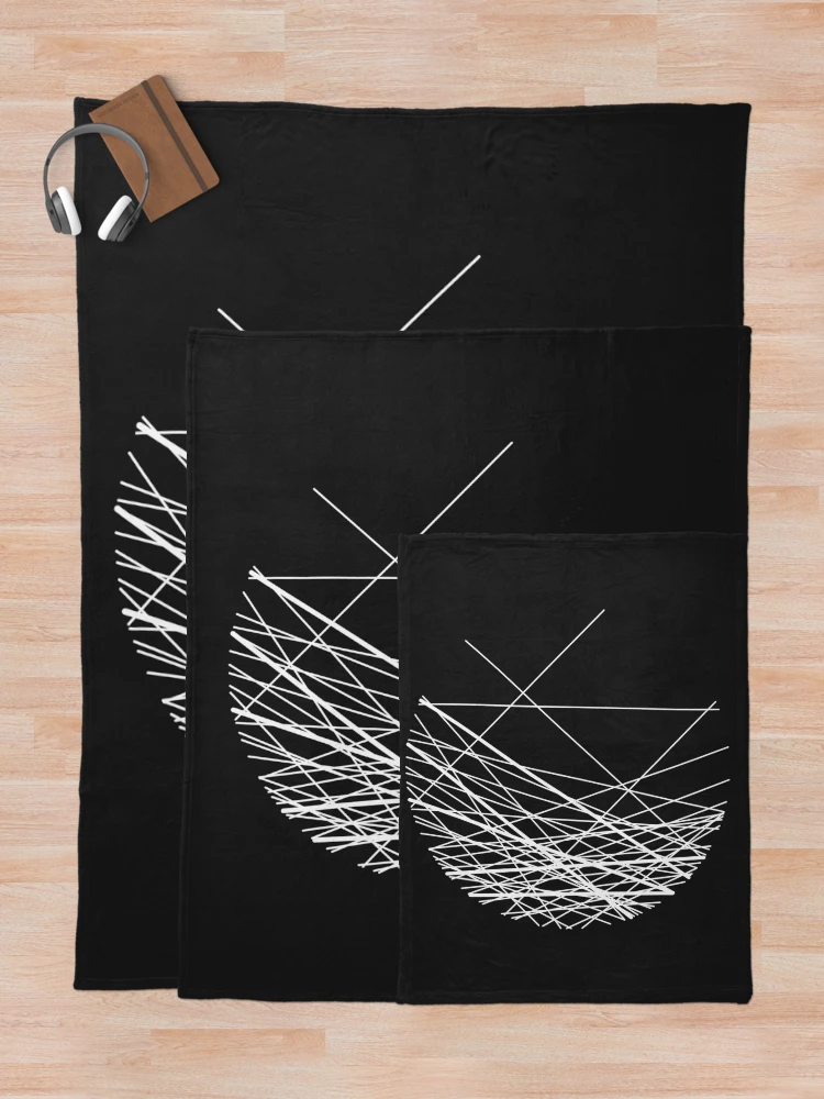 Thumbnail 5 of 6, Throw Blanket, ABSTRACT LINES designed and sold by azified.