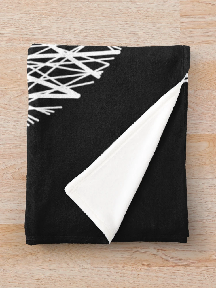 Thumbnail 3 of 6, Throw Blanket, ABSTRACT LINES designed and sold by azified.