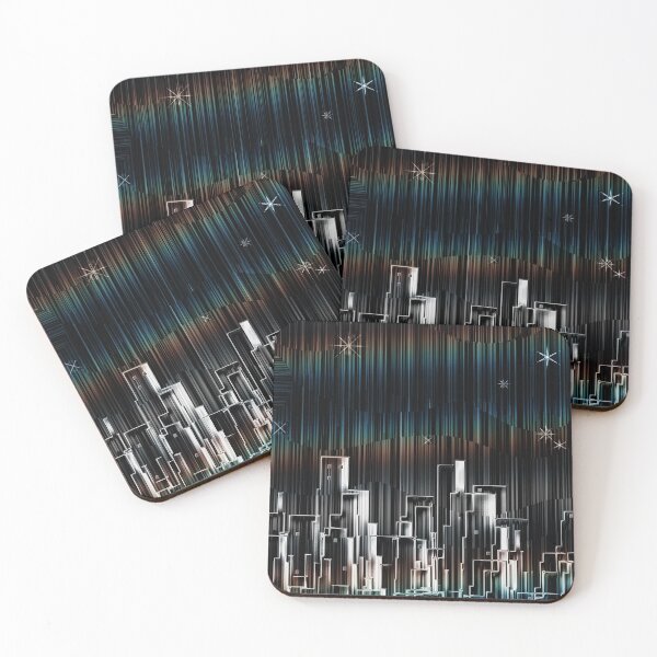 Item preview, Abstract city silhouettes designed and sold by rolffimages.