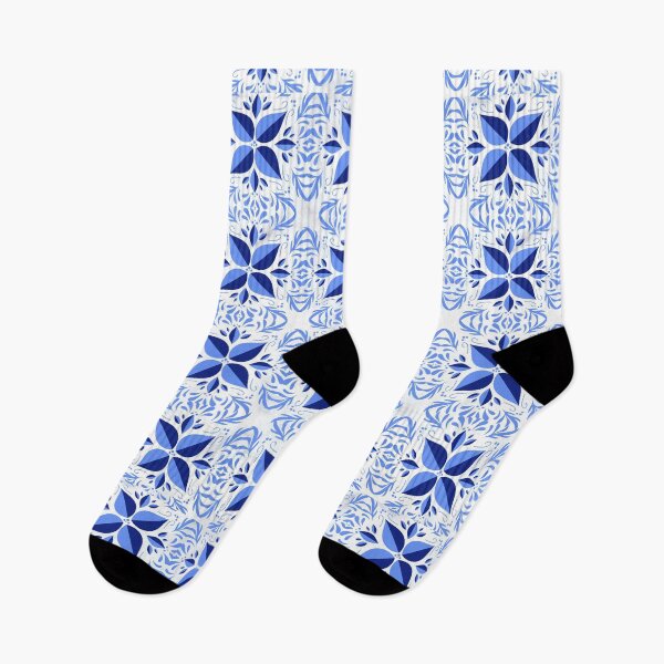 Item preview, Stunning Royal Blue flowers and Leaves Pattern  designed and sold by Reaisa.