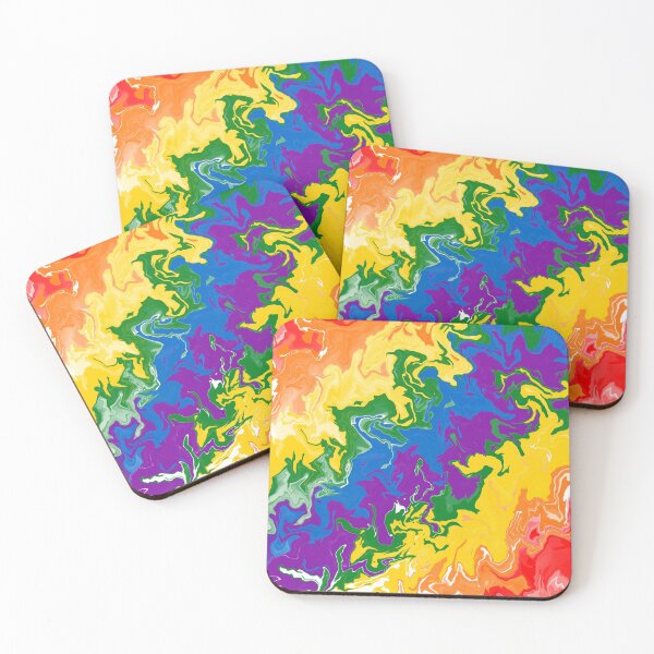 Item preview, Rainbow Marble (Pride Flag-Inspired (Proud LGBTQ+ Community)) designed and sold by teeworthy.