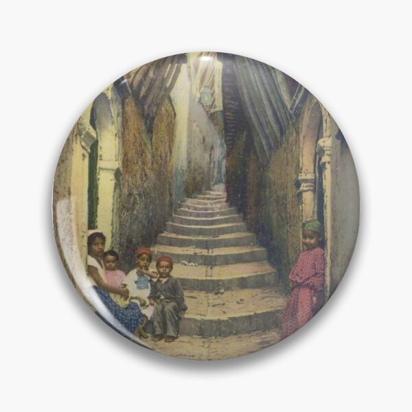 Item preview, children in a narrow casbah street designed and sold by kikinafashion.