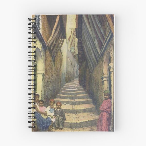 Item preview, children in a narrow casbah street designed and sold by kikinafashion.