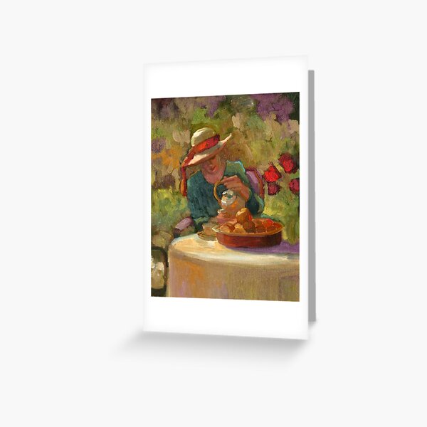 Item preview, Tea in the Golden Garden designed and sold by Sally  Rosenbaum.
