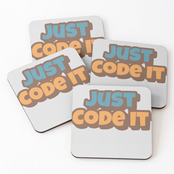 Item preview,     Just Code It Big Playfull Font Design with Orange and Brown designed and sold by Sebastian Zook.