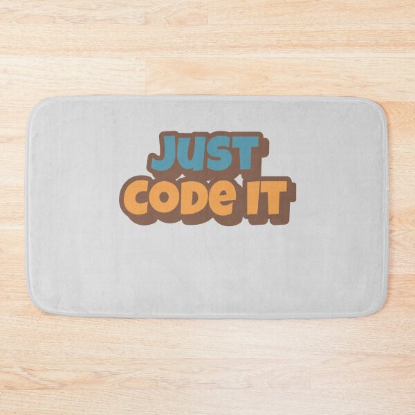 Item preview,     Just Code It Big Playfull Font Design with Orange and Brown designed and sold by Sebastian Zook.