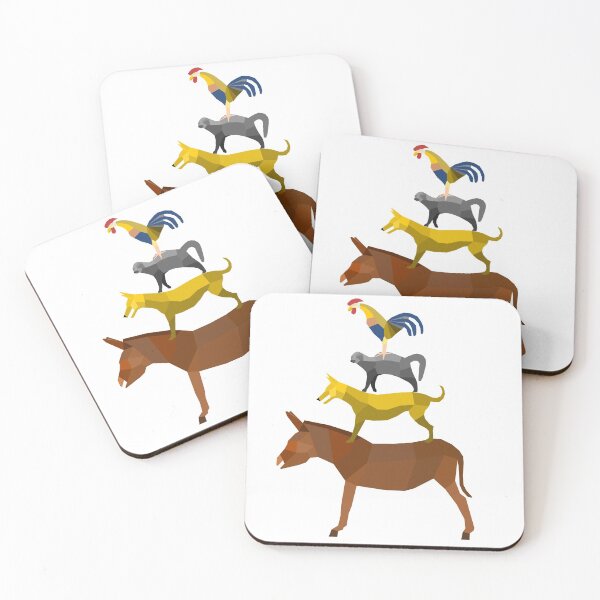 Item preview, Town Musicians of Bremen Low Poly Art designed and sold by BastiDoesThings.