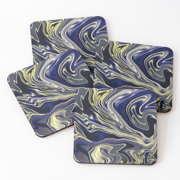 Item preview, Holographic Marble, Liquid Metallic Blue and Yellow designed and sold by ACC .