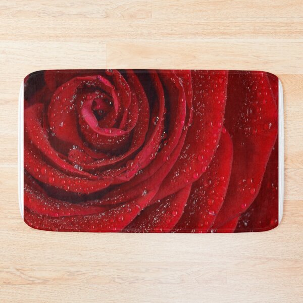 Item preview, Red rose flower petals in the rain designed and sold by Yogawoman.
