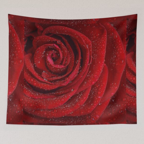 Item preview, Red rose flower petals in the rain designed and sold by Yogawoman.