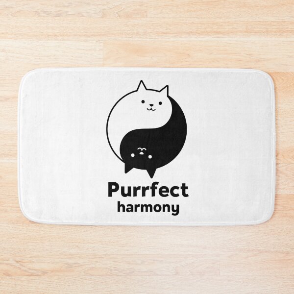 Item preview, Purrrfect Harmony Cute Cat Yin Yang designed and sold by WPahat.