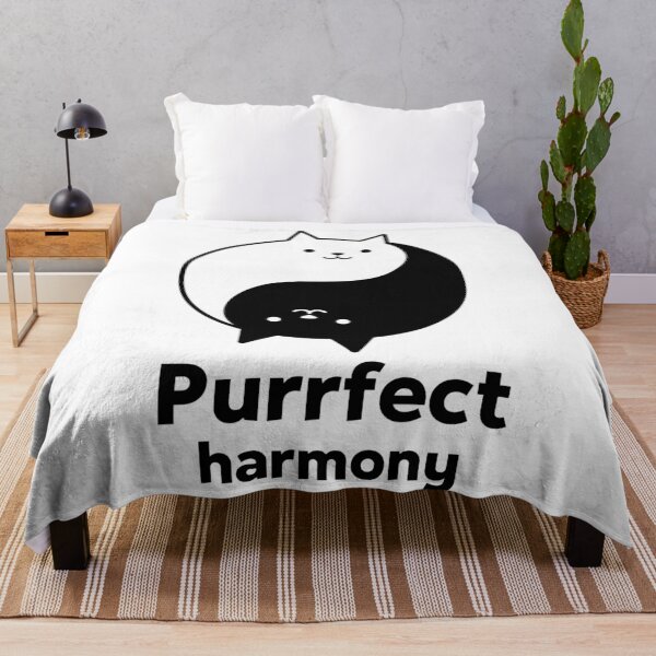 Item preview, Purrrfect Harmony Cute Cat Yin Yang designed and sold by WPahat.