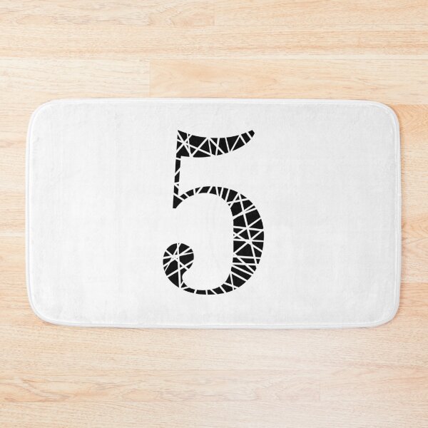 Item preview, Lucky Number 5 Five Typography  designed and sold by kerimeart.