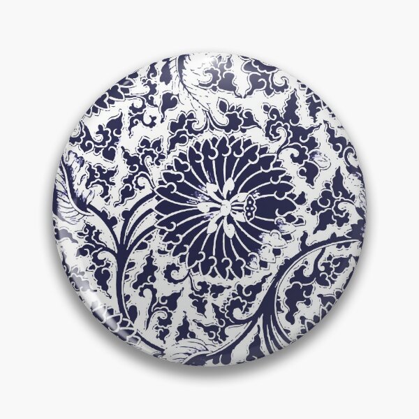 Item preview, Blue and White Floral Design designed and sold by minimalcinema.