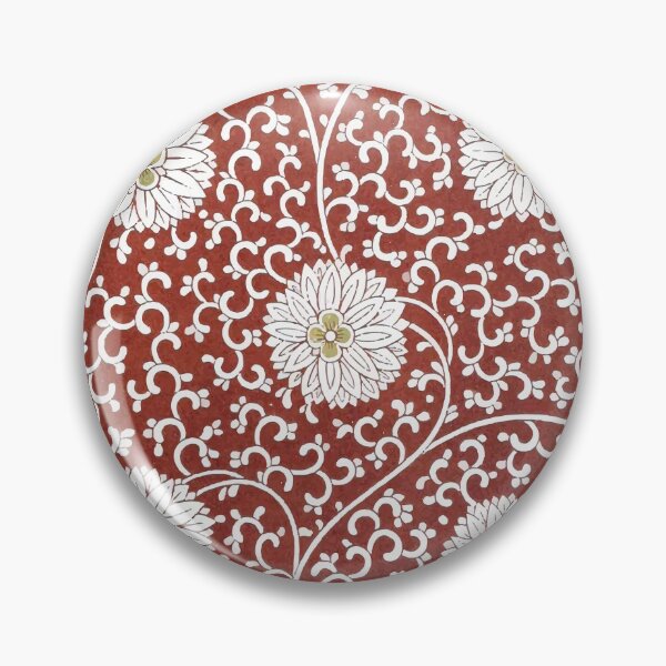 Item preview, Chinese Pattern with White Flowers designed and sold by minimalcinema.