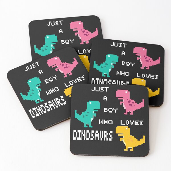 Item preview, just a boy who loves dinosaurs neon designed and sold by creaturespie.
