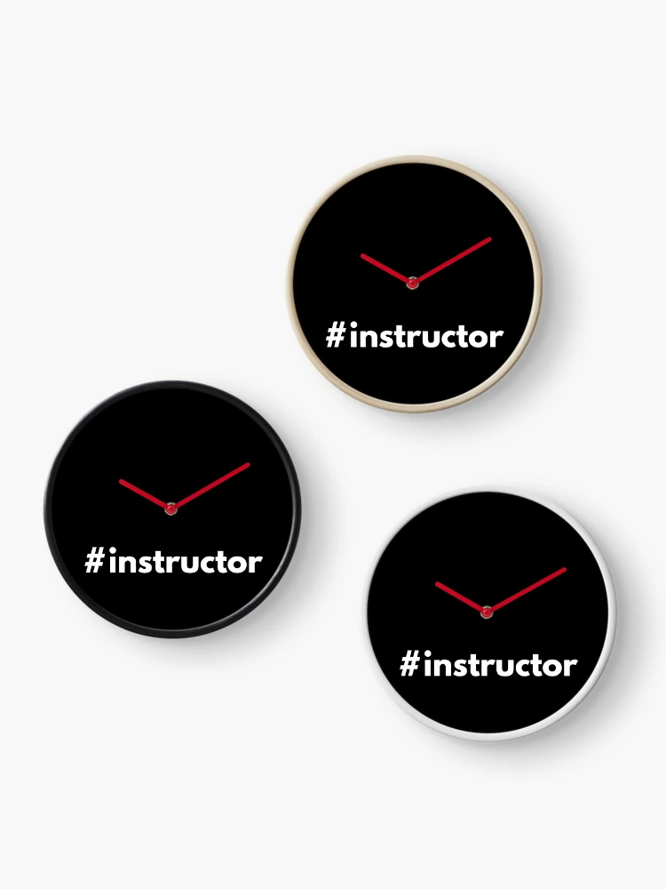 Thumbnail 3 of 4, Clock, Hashtag Instructor designed and sold by HashtagZone.