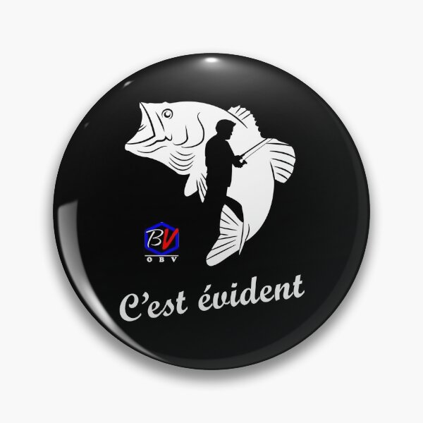 Item preview, OBV - It's obvious black-bass fish fisherman designed and sold by vb66.
