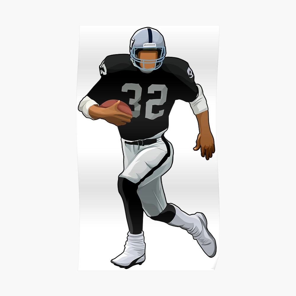 Marcus Allen Oakland Raiders Long Sleeve Throwback Style Football Jersey