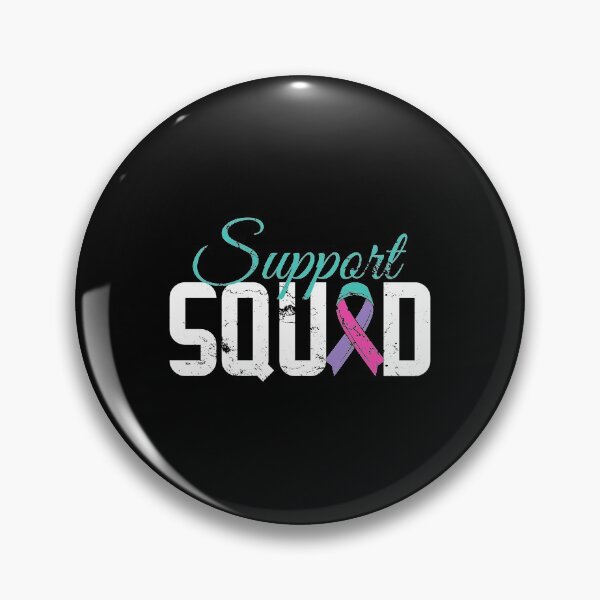 Item preview, Support Squad Thyroid Cancer Survivor Ribbon Awareness Top Cancer Fighter Awareness Survivor Warrior Recovery designed and sold by shirti.