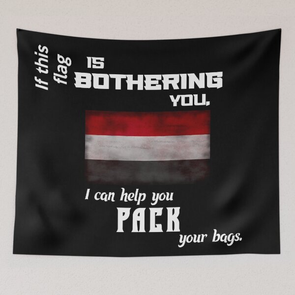 Item preview, Yemeni flag - pack your bags designed and sold by 2Girls1Shirt.