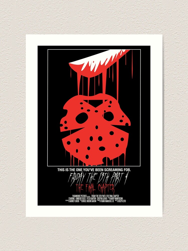 Alternate view of Friday The 13th Part 4: The Final Chapter Art Print