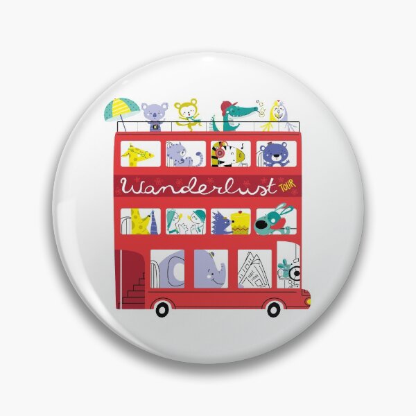 Item preview, travelling animals double-decker bus  designed and sold by Angela Sbandelli.